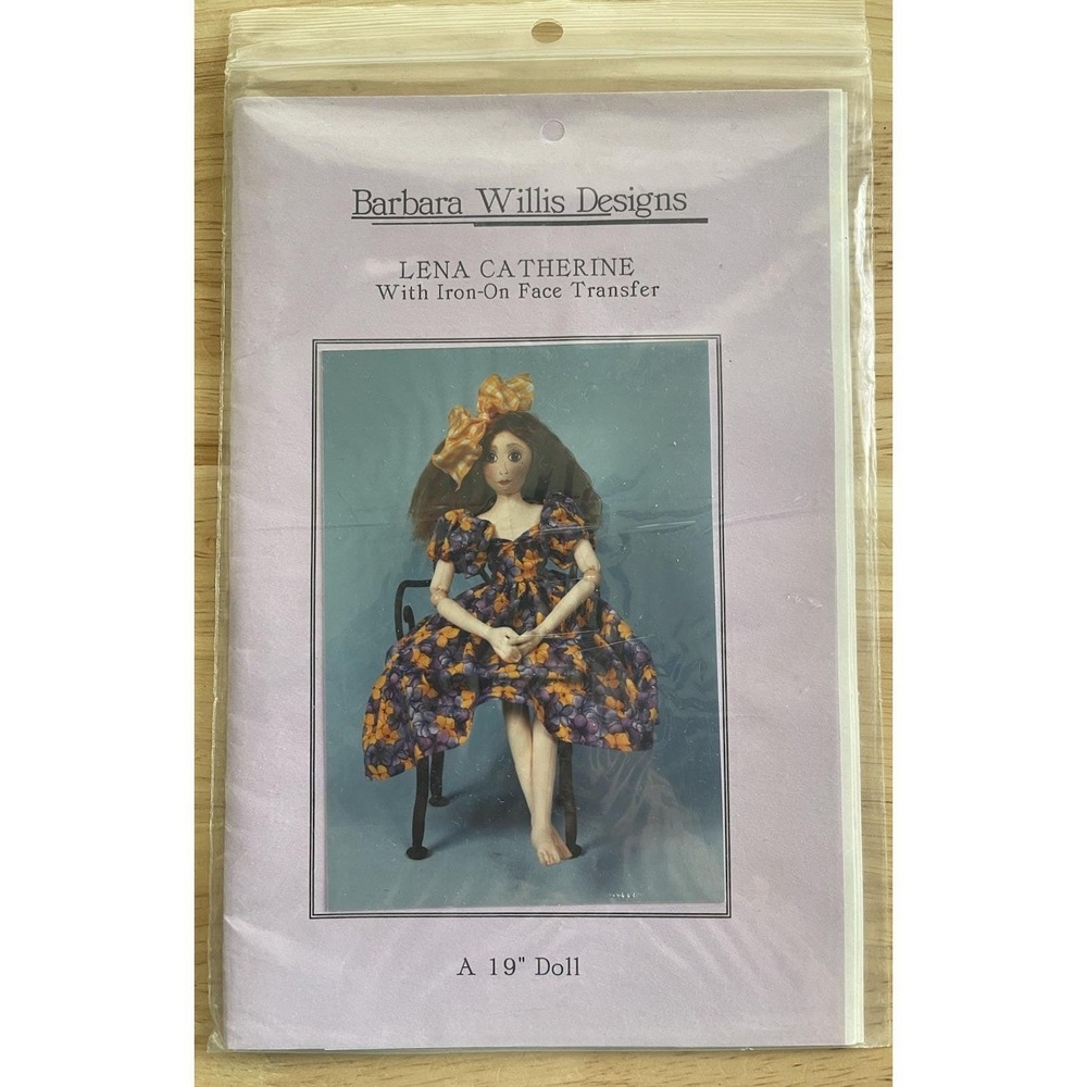 Barbara Willis Designs Pattern‎ LENA CATHERINE 19" Doll VTG 1991